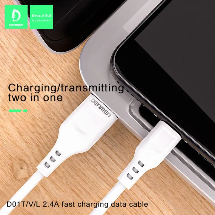 Denmen 2.4A Fast Charging Data Cable
