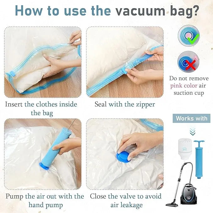 Vacuum Storage Bags With Pump