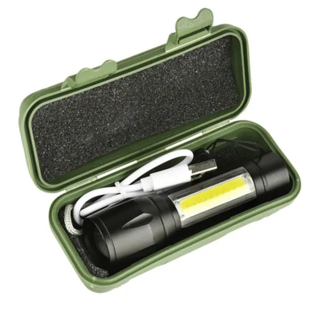 Mini Flashlight With Zoom Focus