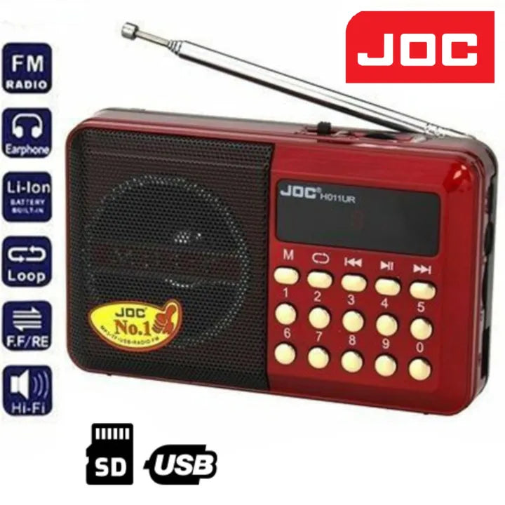 JOC Rechargeable FM Radio